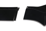 For 2015-2017 Ford Mustang Painted Black Front Bumper Body Kit Spoiler Lip 3pcs + For 2015-2020 Ford Mustang Coupe Black ABS Rear Window Roof Visor Spoiler Wing