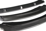 For 2017-2018 Hyundai Elantra Carbon Style Front Bumper Body Spoiler Lip + For 2017-2018 Hyundai Elantra W-Power Carbon Painted V-Style Trunk Spoiler Wing