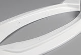 For 2017-2018 Hyundai Elantra Painted White Front Bumper Body Spoiler Lip  + For 2017-2018 Hyundai Elantra W-Power Pearl White V-Style Trunk Lid Spoiler Wing