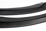For 2017-2018 Hyundai Elantra Unpainted Black Front Bumper Body Spoiler Lip + For 2017-2018 Hyundai Elantra W-Power Unpainted Black V-Style Trunk Spoiler Wing
