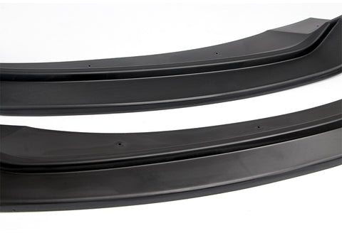 For 2017-2018 Hyundai Elantra Unpainted Black Front Bumper Body Spoiler Lip + For 2017-2018 Hyundai Elantra W-Power Unpainted Black V-Style Trunk Spoiler Wing