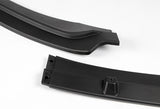 For 2017-2018 Hyundai Elantra Unpainted Black Front Bumper Body Spoiler Lip + For 2017-2018 Hyundai Elantra W-Power Unpainted Black V-Style Trunk Spoiler Wing
