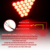 For 18-24 Toyota Camry SE XSE Carbon Fiber Rear Bumper Diffuser +LED Smoke Light  5pcs