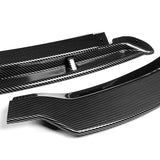 For 2015-2021 Dodge Charger SRT-Style Carbon Look Front Bumper Spoiler Lip + For 2015-2019 Dodge Charger SRT-Style Carbon Look Rear Bumper Lip Aprons 6pcs
