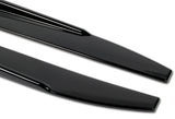 For 2012-2015 Volkswagen VW Passat Sedan Painted Black Front Bumper Spoiler Lip + 31"x4" Universal Painted Black Side Skirt Rocker Splitters Diffuser Winglet Wind  5pcs