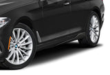 For 2013-2016 Audi A4 Quattro S4 Painted Black Front Bumper Splitter Spoiler Lip + 31"x4" Universal Painted Black Side Skirt Rocker Splitters Diffuser Winglet Wind  5pcs