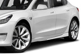 For 2013-17 Hyundai Elantra GT Hatchback Painted White Front Bumper Spoiler Lip + 31"x4" Universal Painted White Side Skirt Rocker Splitters Diffuser Winglet Wind  5pcs