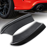 For 2015-2021 Dodge Charger SRT-Style Carbon Look Front Bumper Spoiler Lip + For 2015-2019 Dodge Charger SRT-Style Carbon Look Rear Bumper Lip Aprons 6pcs