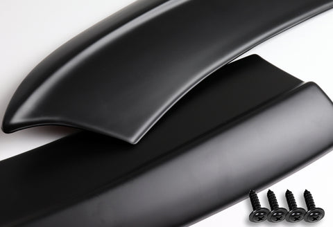 For 2015-2021 Dodge Charger SRT-Style Black Front Bumper Lip Spoiler Splitter + For 2015-2019 Dodge Charger SRT-Style Black Rear Bumper Lip Aprons Polyurethane  6pcs