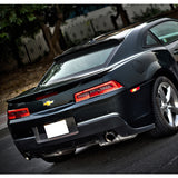 For 2010-2015 Chevy Camaro Coupe Black ABS Rear Window Roof Visor Spoiler Wing + For 2010-2015 Chevy Camaro ABS Black Side Window Louvers Scoop Cover Vent