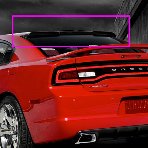 For 2011-2023 Dodge Charger Black ABS Rear Window Roof Visor Spoiler Wing + For 2008-2023 Dodge Challenger ABS Black Side Window Louvers Scoop Cover Vent