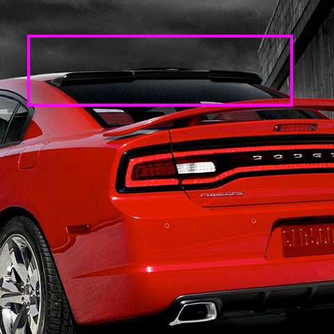 For 2011-2023 Dodge Charger Black ABS Rear Window Roof Visor Spoiler Wing