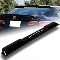 For 2015-2020 Acura TLX Black ABS Plastic Rear Window Roof Visor Spoiler Wing
