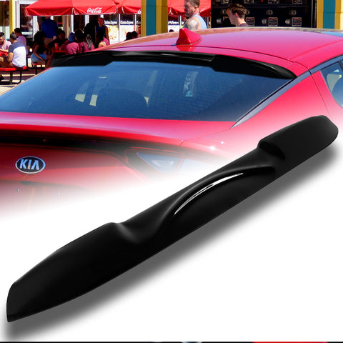 For 2018-2023 Kia Stinger Black ABS Plastic Rear Window Roof Visor Spoiler Wing