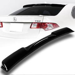 For 2009-2014 Acura TSX Black ABS Plastic Rear Window Roof Visor Spoiler Wing