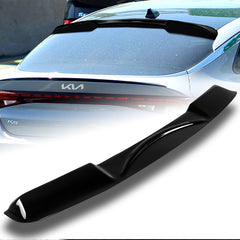 For 2021-2024 Kia K5 Sedan Black ABS Plastic Rear Window Roof Visor Spoiler Wing
