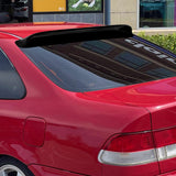 For 1996-2000 Honda Civic Coupe Black ABS Plastic Rear Window Roof Visor Spoiler