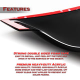 For 2002-2006 Acura RSX ABS Plastic Black Rear Roof Spoiler Window Visor Wing