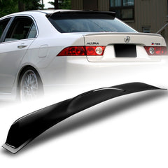 For 2004-2008 Acura TSX Black ABS Plastic Rear Window Roof Visor Spoiler Wing
