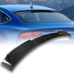 For 2012-2018 Audi A7 S7 RS7 Real Carbon Fiber Rear Roof Window Spoiler Wing