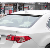 For 2009-2014 Acura TSX Sedan V-Style Carbon Fiber Duckbill Trunk Spoiler Wing  + For 2009-2014 Acura TSX V-Style Carbon Fiber Rear Window Roof Visor Spoiler Wing