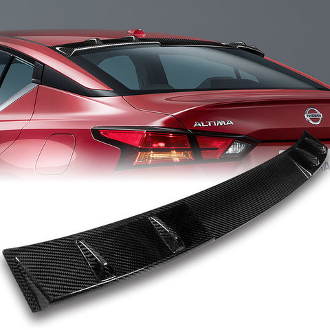 For 2019-2023 Nissan Altima Sedan Carbon Fiber Rear Roof Visor Window Spoiler