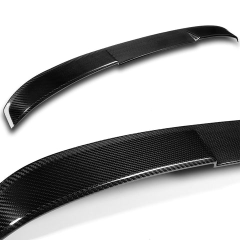 For 2016-2020 Kia Optima K5 V-Style Carbon Fiber Rear Trunk Lid Spoiler Wing + For 2016-2020 Kia Optima K5 V-Style Carbon Fiber Rear Roof Window Spoiler Wing