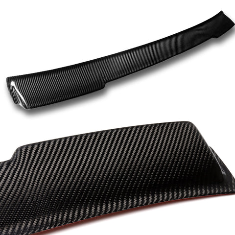For 2016-2018 Chevy Camaro Real Carbon Fiber ZL1 Style Front Bumper Body Kit Lip 3pcs + For 2016-2018 Chevy Camaro Coupe Real Carbon Fiber Rear Window Roof Spoiler Wing