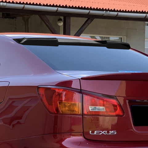 For 2006-2013 Lexus IS250 IS350 IS-F W-Power Carbon Look Rear Roof Spoiler Wing