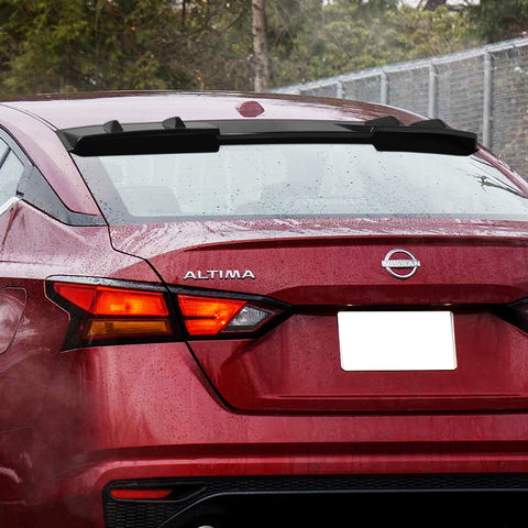 For 2019-2024 Nissan Altima W-Power Carbon Look Rear Roof Window Visor Spoiler