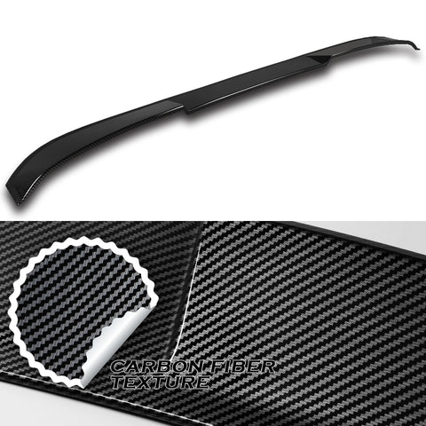 For 2011-2013 Kia Optima W-Power Carbon Painted V-Style Rear Trunk Spoiler Wing + For 2011-2015 Kia Optima W-Power Carbon Look Rear Roof Window Visor Spoiler Wing