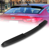 For 2011-2013 Kia Optima W-Power Primer Black V-Style Rear Trunk Spoiler Wing + For 2011-2015 Kia Optima W-Power Matt Black Rear Roof Window Visor Spoiler Wing