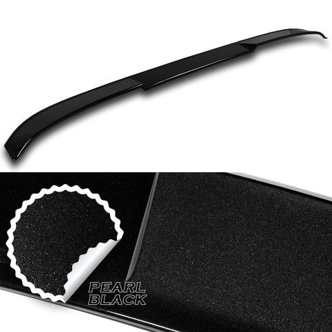 For 2016-2020 Kia Optima W-Power Pearl Black V-Style Trunk Duckbill Spoiler Wing + For 2016-2020 Kia Optima W-Power Pearl Black Rear Roof Window Visor Spoiler Wing