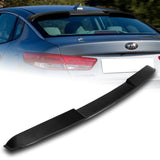 For 2016-2020 Kia Optima W-Power Carbon Painted V-Style Trunk Duckbill Spoiler + For 2016-2020 Kia Optima W-Power Carbon Look Rear Roof Window Visor Spoiler Wing
