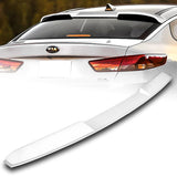 For 2016-2020 Kia Optima W-Power Pearl White V-Style Trunk Duckbill Spoiler Wing + For 2016-2020 Kia Optima W-Power Pearl White Rear Roof Window Visor Spoiler Wing