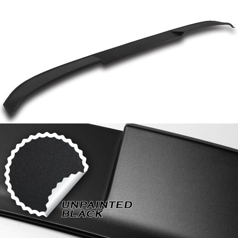 For 2016-2020 Kia Optima W-Power Unpainted Black V-Style Trunk Duckbill Spoiler + For 2016-2020 Kia Optima W-Power Primer BLK Rear Roof Window Visor Spoiler Wing