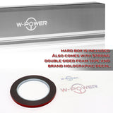 For 2021-2024 Kia K5 W-Power ABS Pearl Black V-Style Rear Trunk Lid Spoiler Wing + For 2021-2024 Kia K5 W-Power Pearl Black Rear Roof Window Visor Spoiler Wing