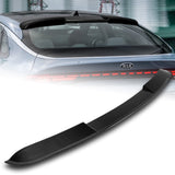 For 2021-2024 Kia K5 W-Power ABS Carbon Look V-Style Rear Trunk Lid Spoiler Wing  + For 2021-2024 Kia K5 W-Power Carbon Painted Rear Roof Window Visor Spoiler Wing