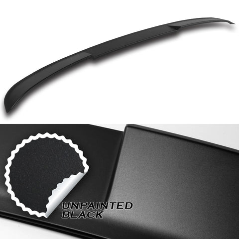 For 2021-2024 Kia K5 W-Power ABS Primer Black V-Style Rear Trunk Spoiler Wing + For 2021-2024 Kia K5 W-Power Primer Black Rear Roof Window Visor Spoiler Wing