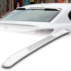 For 2013-2020 Lexus GS350 GS450 Sedan W-Power Pearl White Rear Roof Spoiler Wing