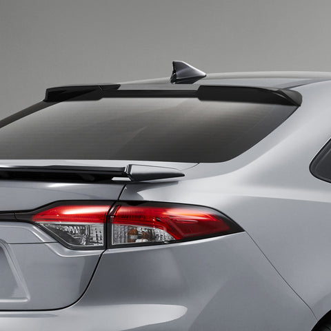 For 2020-2023 Toyota Corolla Sedan W-Power Primer Black Rear Roof Visor Spoiler