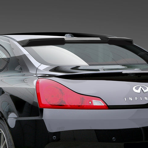 For 2008-2013 Infiniti G37 Coupe W-Power Unpainted Black Rear Roof Visor Spoiler