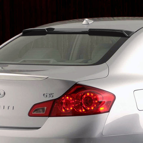 For 2007-2015 Infiniti G25/G35/G37 Sedan W-Power Carbon Look Rear Roof Spoiler
