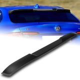 For 2017-2021 Alfa Romeo Giulia Carbon Look Front Bumper Body Kit Spoiler Lip 3pcs + For 2017-2023 Alfa Romeo Giulia W-Power Carbon Look V-Style Trunk Spoiler Wing + For 2017-2023 Alfa Romeo Giulia W-Power Carbon Look Rear Roof Visor Spoiler Wing