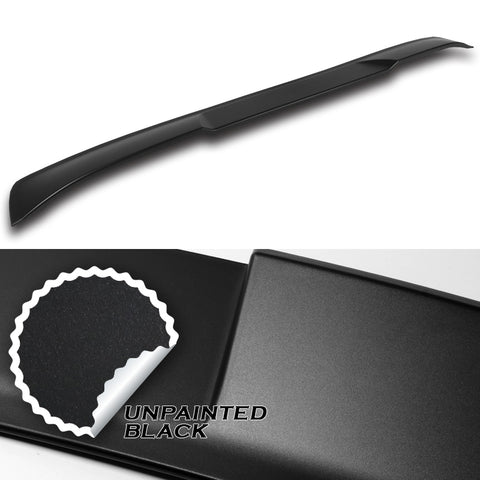 For 2017-2021 Alfa Romeo Giulia Matt Black Front Bumper Body Kit Spoiler Lip 3pcs + For 2017-2023 Alfa Romeo Giulia W-Power Primer Black V-Style Trunk Spoiler Wing + For 2017-2023 Alfa Romeo Giulia W-Power ABS Black Rear Roof Visor Spoiler Wing