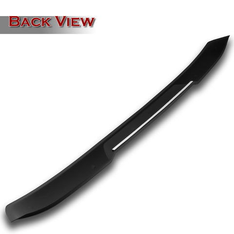 For 2017-2021 Alfa Romeo Giulia Matt Black Front Bumper Body Kit Spoiler Lip 3pcs + For 2017-2023 Alfa Romeo Giulia W-Power Primer Black V-Style Trunk Spoiler Wing + For 2017-2023 Alfa Romeo Giulia W-Power ABS Black Rear Roof Visor Spoiler Wing