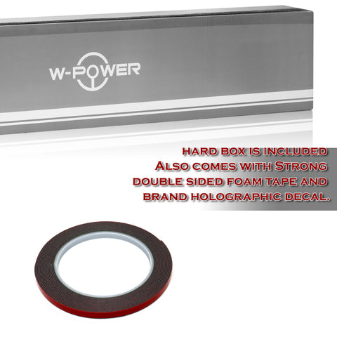 For 2008-23 Dodge Challenger W-Power Carbon Look Rear Roof Window Visor Spoiler + For 2008-2023 Dodge Challenger Carbon Style Side Window Louvers Scoop Cover Vent