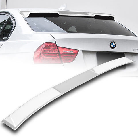 For 2006-2011 BMW 3-Series E90 M3 Sedan W-Power Pearl White Rear Roof Spoiler