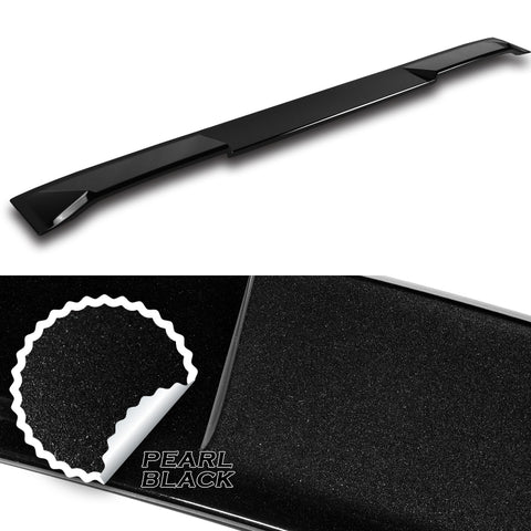 For 2013-2016 Hyundai Genesis Coupe Painted Black KS-Style Front Bumper Body Lip 3pcs + For 2010-2016 Hyundai Genesis Coupe W-Power Pearl Black Rear Roof Visor Spoiler