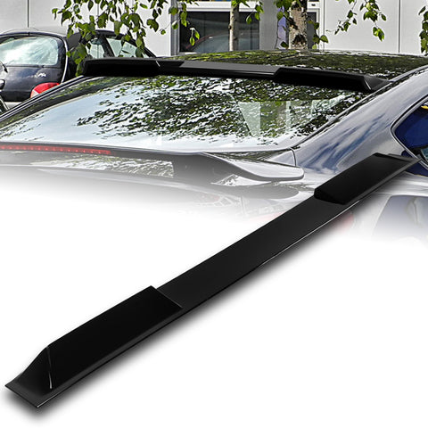 For 2013-2016 Hyundai Genesis Coupe Painted Black KS-Style Front Bumper Body Lip 3pcs + For 2010-2016 Hyundai Genesis Coupe W-Power Pearl Black Rear Roof Visor Spoiler